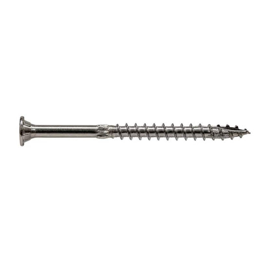 0.276 in. x 5 in. T-50 6-Lobe, Washer Head, Strong-Drive SDWS Timber Screw, Type 316 Stainless Steel (30-Pack)