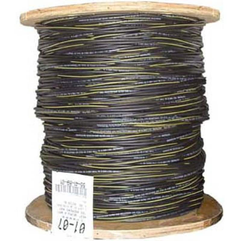 1,000 ft. 6/3 Black Stranded AL Erskine URD Cable