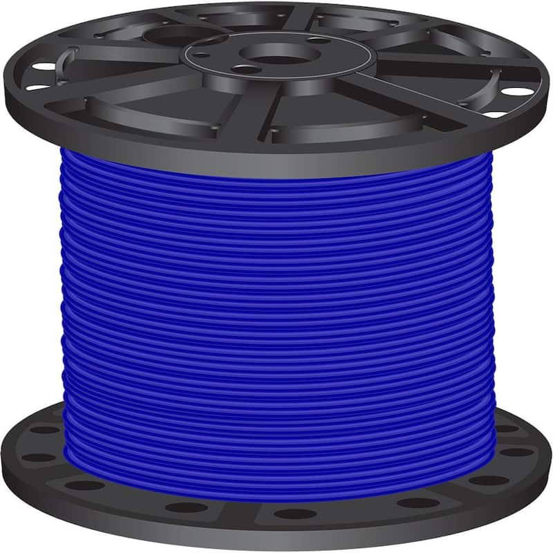 1,000 ft. 6 Blue Stranded CU SIMpull THHN Wire