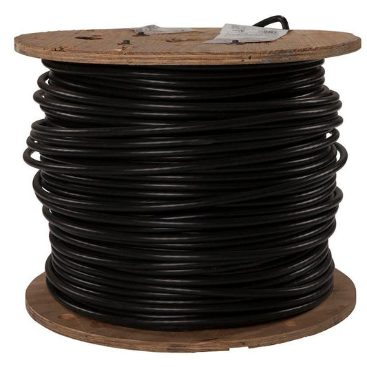 1,000 ft. 3/0 Black Stranded AL XHHW Wire