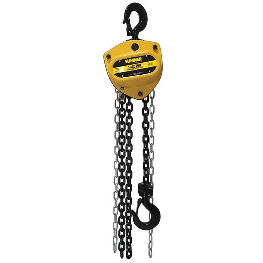 1- 1/2-Ton Chain Hoist with 20 ft. Lift and Overload Protection